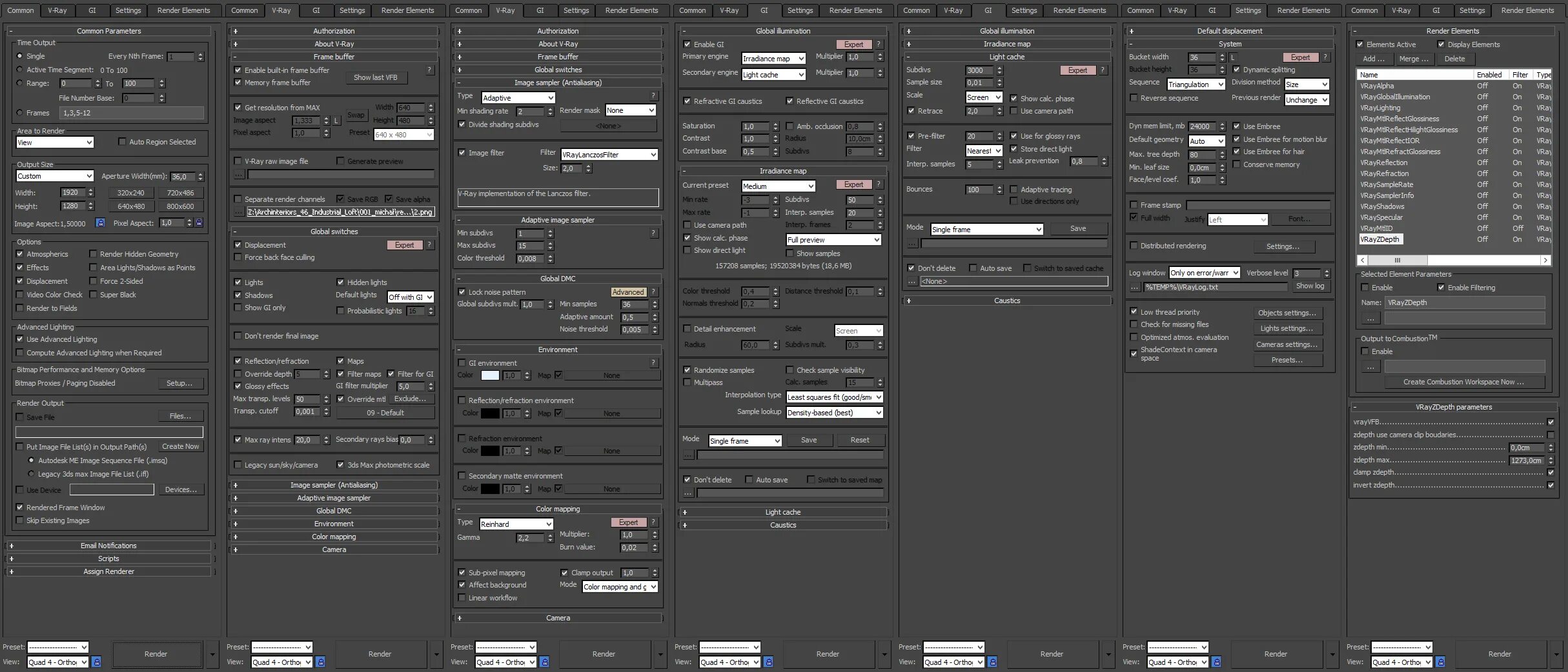 Рендер компонента. Vray render elements. рендер front. рендер элементы виды. vray probabilistic lights.