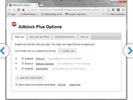 Adblock фильтры