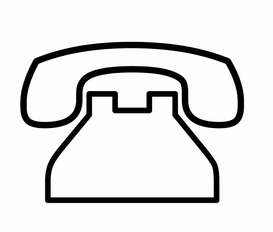 Графическое изображение телефона. Трафарет стационарного телефона. схематичное изображение телефона. телефонный аппарат схематично. трубка телефона контур.