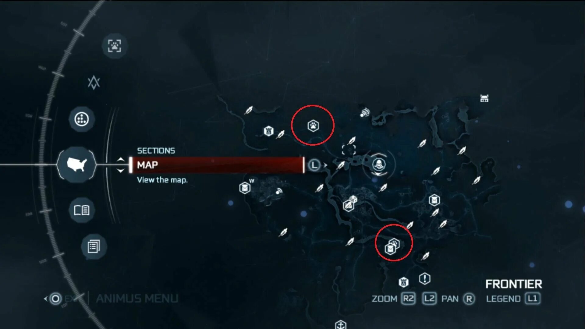 Перья фронтир. Assassins creed 3 карта животных фронтир. фронтир ассасин крид 3. assassins creed 3 фронтир карта. карта фронтира assassins creed 3 полная.