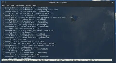 Core files