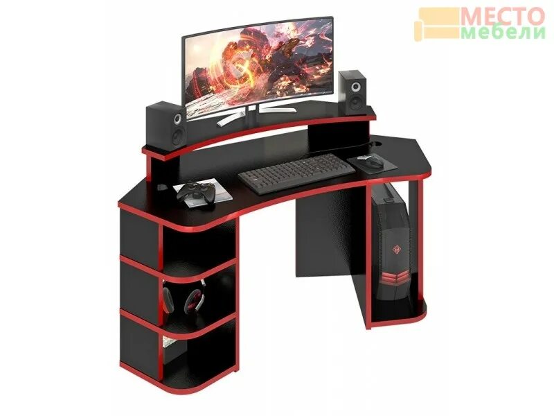 Игровой компьютерный стол днс. Стол компьютерный cougar deimus 120. стол компьютерный мф мастер форсаж - 1 черный. игровой стол угловой витал саппорт.