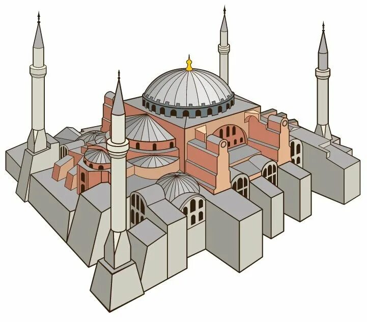 Рисунки святой софии. Собор святой софии ayasofya camii 3d модель. храм святой софии в константинополе макет. собор святой софии в стамбуле чертежи. айя софия чертежи мечети.