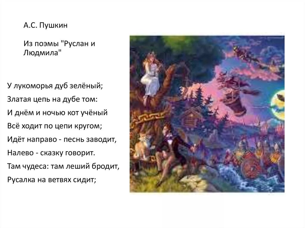 Фрагмент из художественного произведения пушкина
