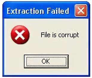 Message corrupted. File is corrupted. File corrupted. Failed to extract resources needed by.