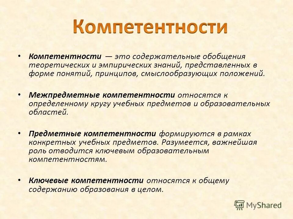 Теория содержательного обобщения. Теория содержательного обобщения