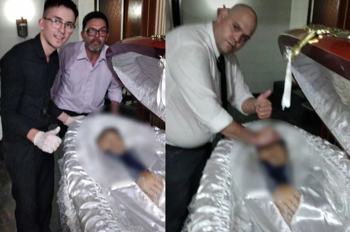 Селфи с мертвым Диего Марадона. Диего Армандо Марадона в гробу. Фото похорон человека