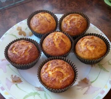 Творожные кексики в духовке в формочках