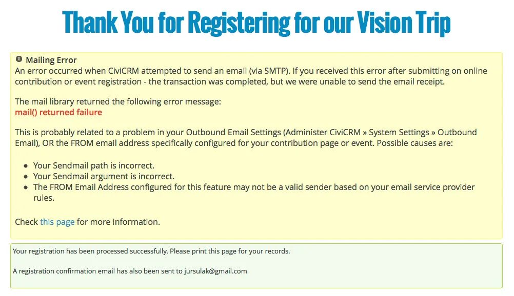 When have you received the email. Email rules. email registration. confirmation via email. email has been confirmed.