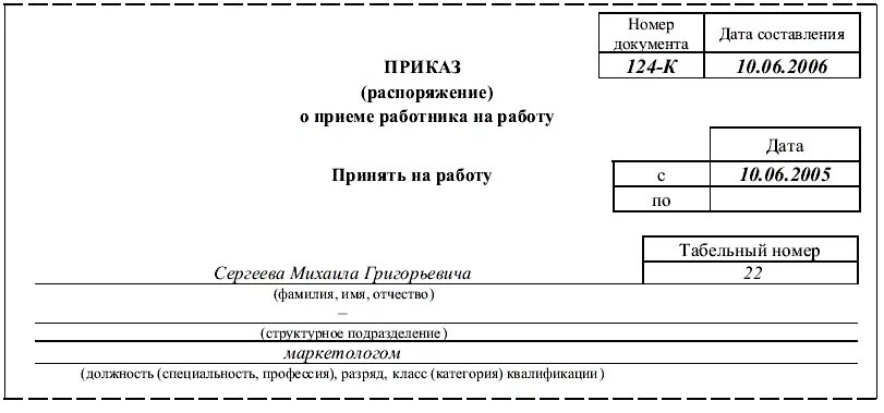 Приказ тайцев. Приказ о зачислении в штат сотрудника образец. Форма приказа о приеме работника на основную работу. Приказ о приеме на работу ДНР образец. Условия приема на работу, характер работы.