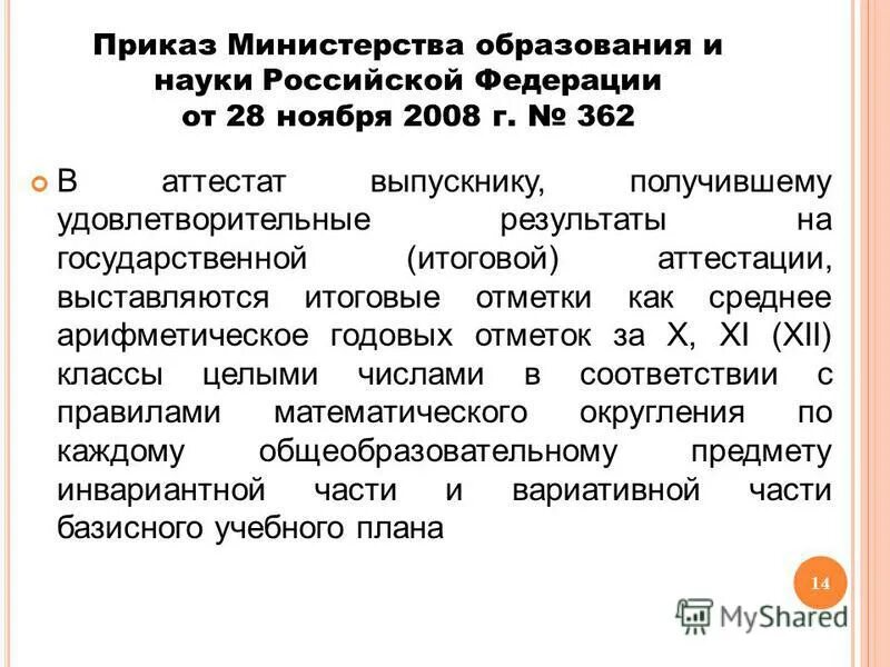 приказ 14 ст