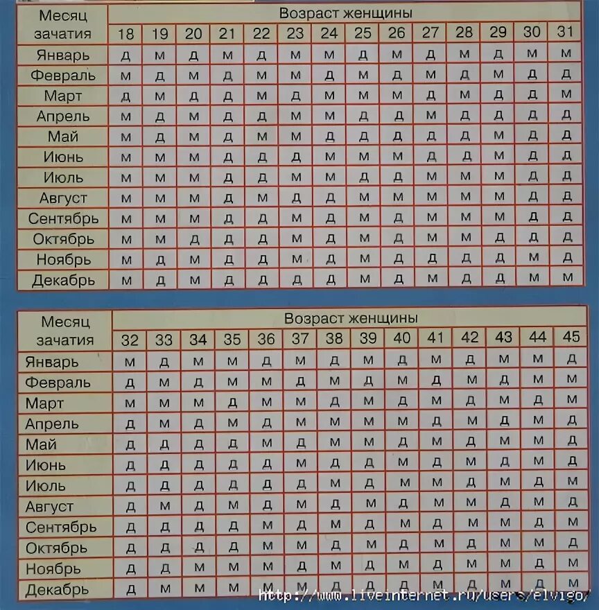 Календарь беременности по возрасту. Таблица для зачатия ребенка по возрасту матери. Таблица определения пола будущего ребенка по возрасту. Таблица по определению пола ребёнка по возрасту матери. Таблица определения пола по возрасту родителей и месяцу зачатия.