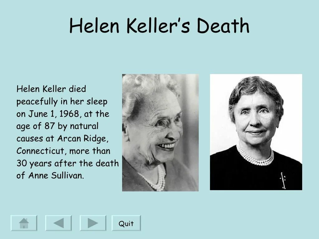Helen keller imagine a person who