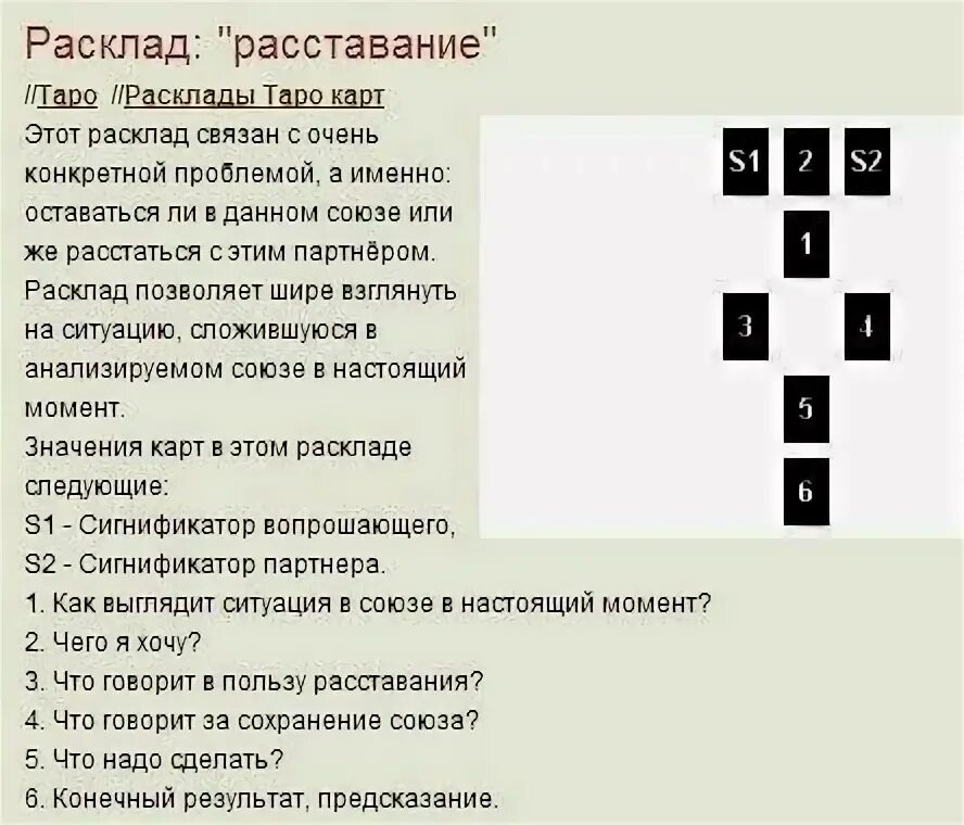 Расстанемся ли мы с ним гадание