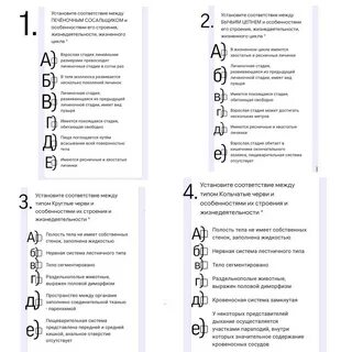Тест по биологии 7 класс тема черви