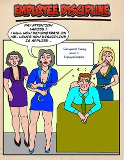 Employee Discipline - FM Spanking Cartoon.