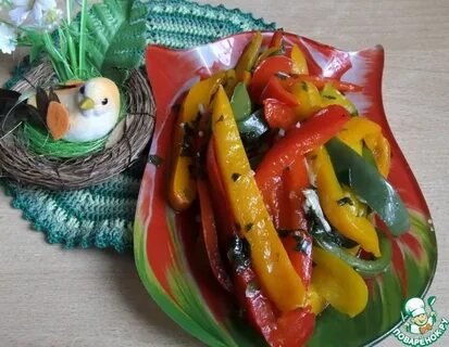 Закуски из перца болгарского на стол