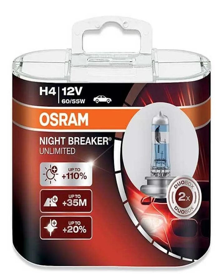 Лампа автомобильная галогенная Osram Night Breaker Unlimited 64211nbu2 h11 55w 2 шт.. Osram h11 12v 55w Night Breaker Unlimited. H11 лампа Osram Night Breaker. Osram Night Breaker Unlimited h4.