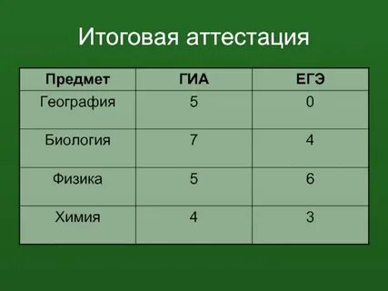 География итоговая