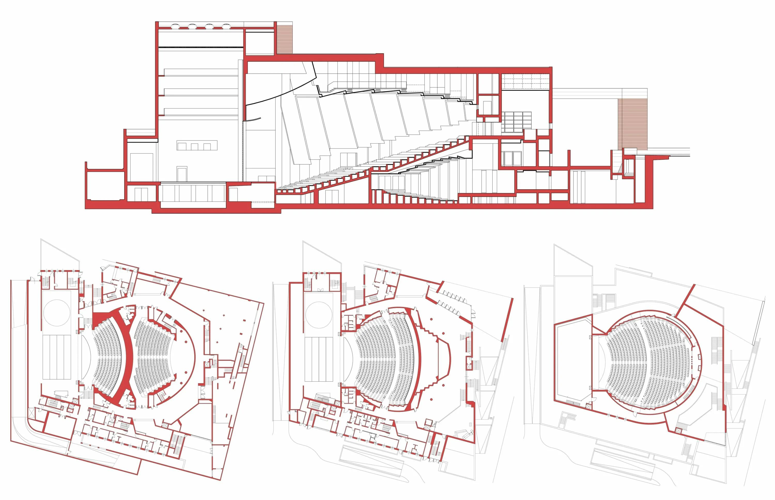 New Municipal Theater, Vicenza Studio Valle architetti Associati. Архитектурный план концертного зала. Театр Стива Джобса чертежи. Разрез концертного зала чертежи.