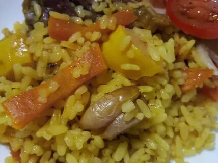 Плов с айвой и мясом