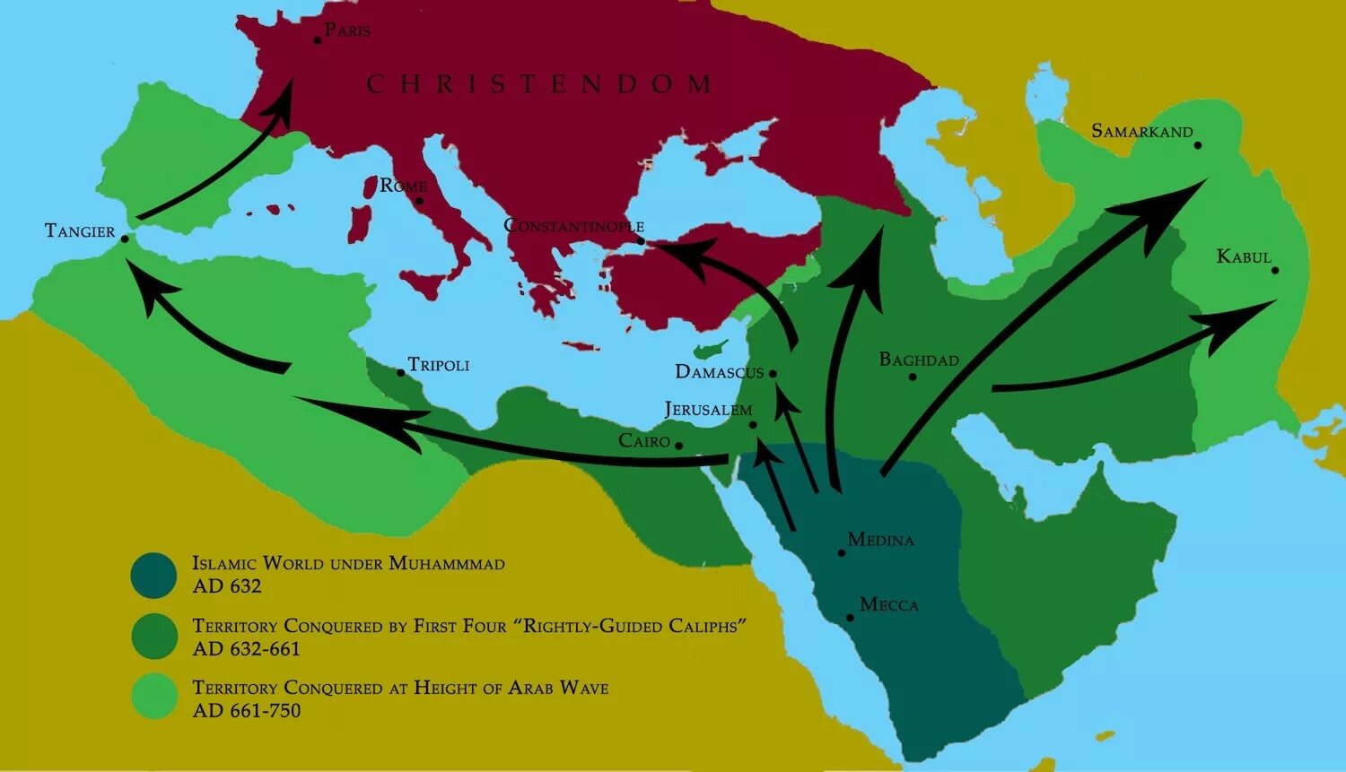 Земля арабам. Карта распространения Ислама в средневековье. Арабские завоевания в Европе. Карта расселения арабов. Вторжение арабов в Европу.