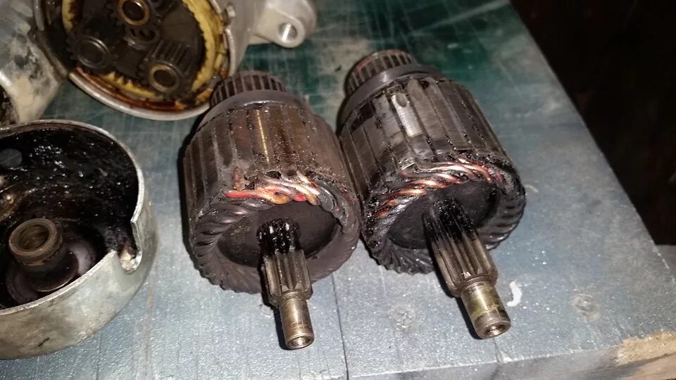 Сгорел якорь стартера. Как понять что стартер сгорел. Обмотка статора стартера. Замыкание обмотки стартера. Как понять что стартер сгорел.