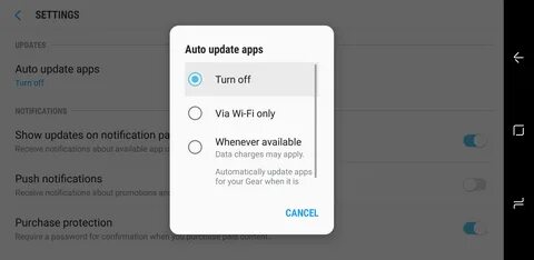 Notification update