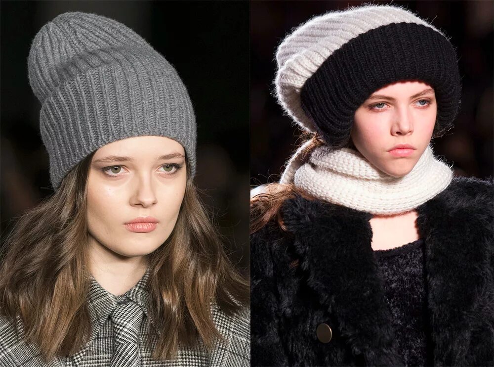 Стильные вязаные шапки. Модные вязаные шапки. Модные зимние вязаные шапки.