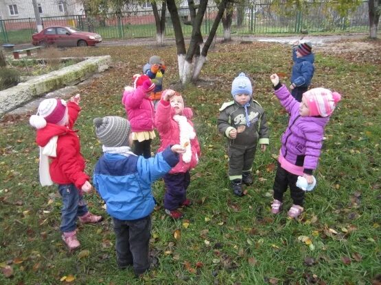 Игры на прогулке в старшей группе весной