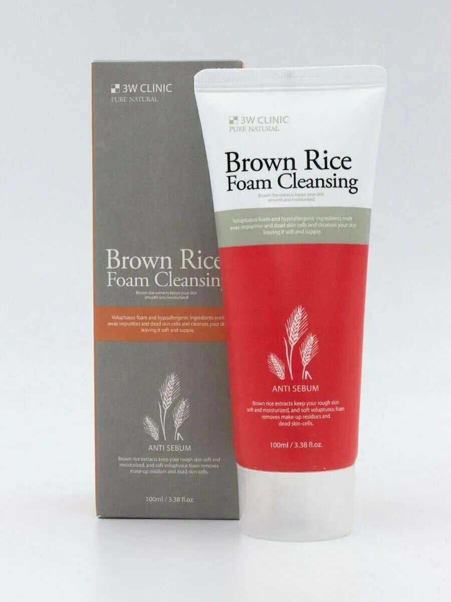 Brown rise. 3w Clinic Brown Rice Foam Cleansing. 3w Clinic пенка для умывания. Пенка 3w Clinic. Brown Rice маска.