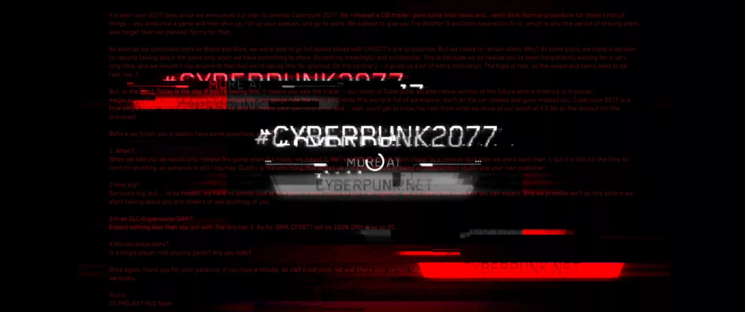 Cyberpunk intro