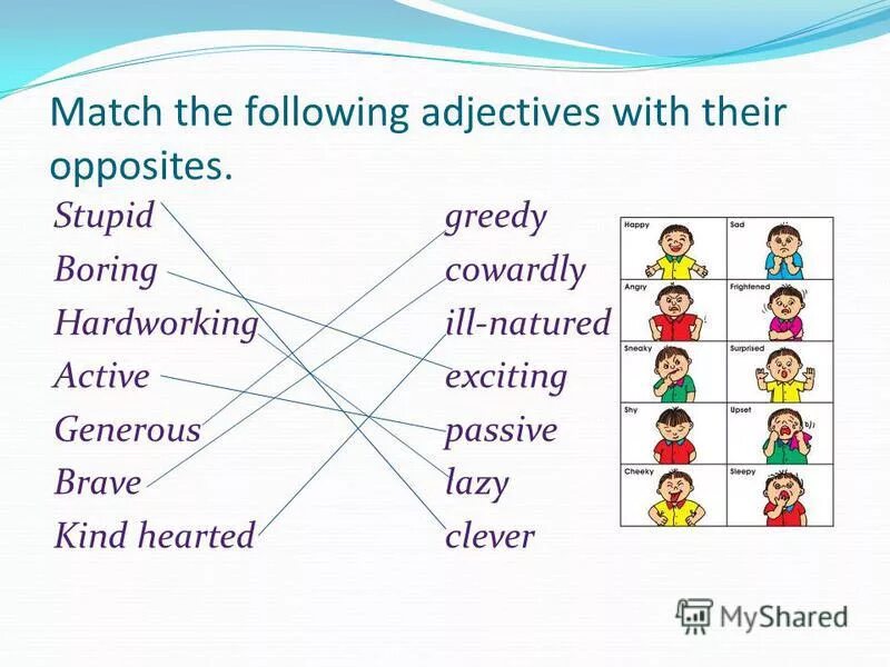 Match the following