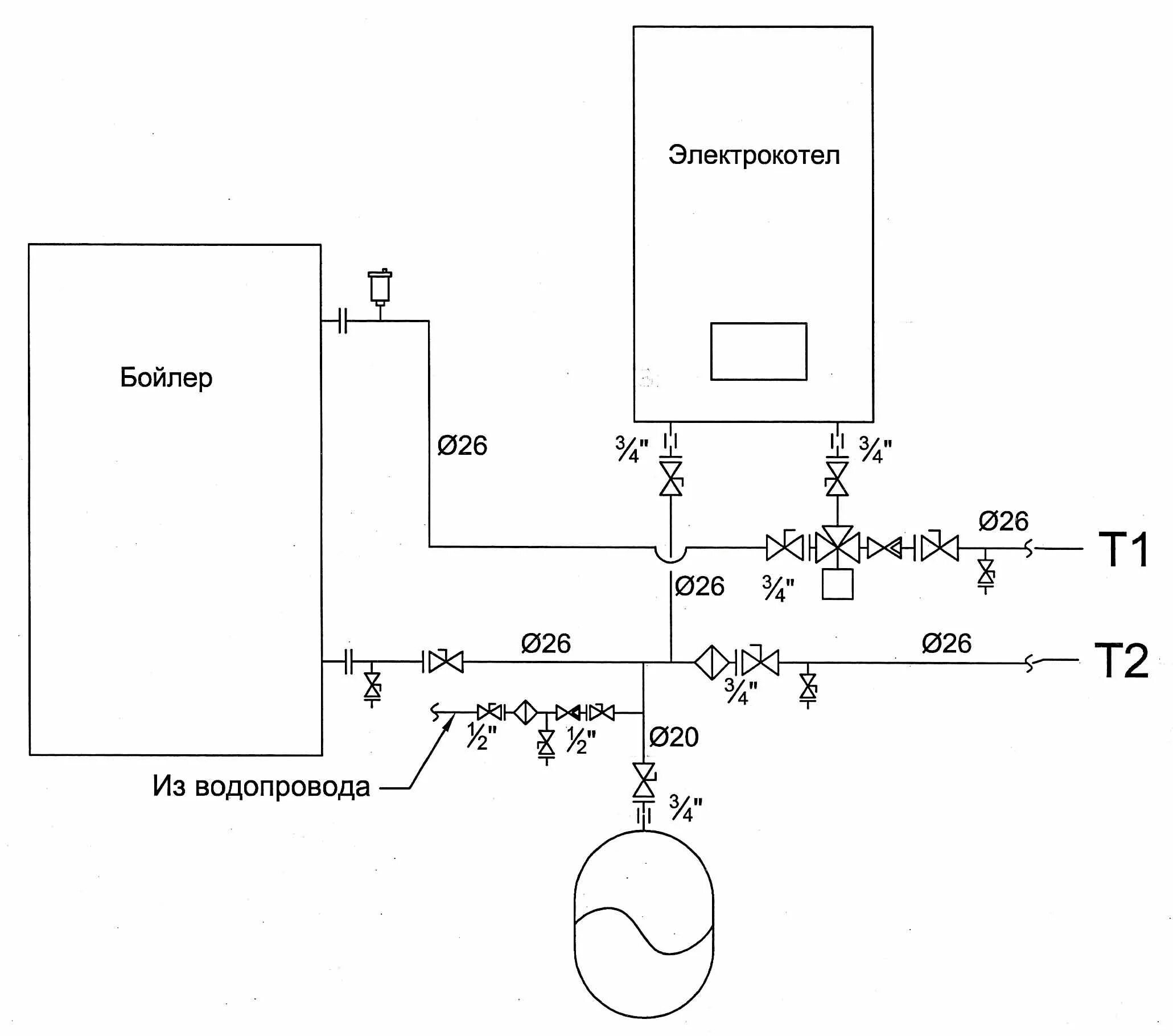Схема подключения газового котла к бойлеру. Электрическая схема обвязки электрокотла. Схема подключения бойлера к котлу отопления. Схема подключения электрокотла и бойлера. Схема подключения газового котла с электрическим бойлером.