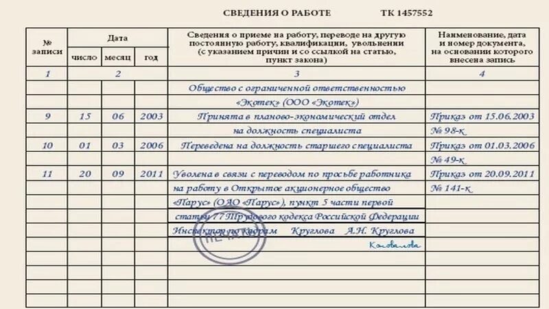 Перевод на другую работу через увольнение. Запись об увольнении переводом в трудовой книжке образец. запись в трудовую при увольнении переводом в другую организацию. запись в трудовой книжке перевод к другому работодателю. запись в трудовой о переводе работника к другому работодателю.
