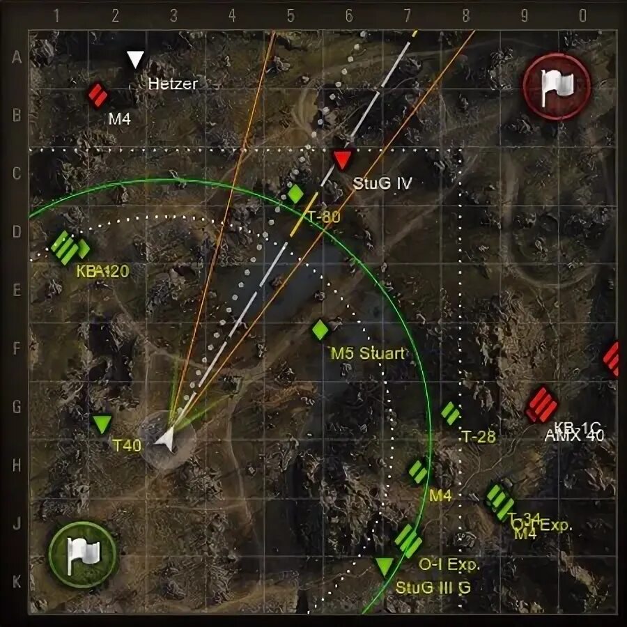 Отображения на миникарте. Умная мини-карта для world of tanks от locastan. мир танков круги на миникарте. метка персонажа на миникарте. что означают круги на миникарте в world of tanks.