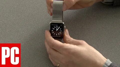 Как снять ремешок с часов apple