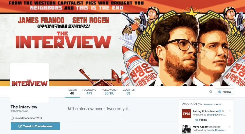 The interview is about a. The interview игра. the interview game.