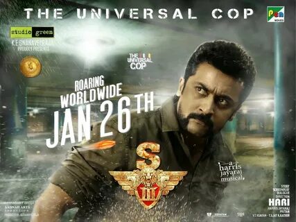 #S3WillRoarOn26Jan @Suriya_offl @theindianthakur @StudioGreen2 