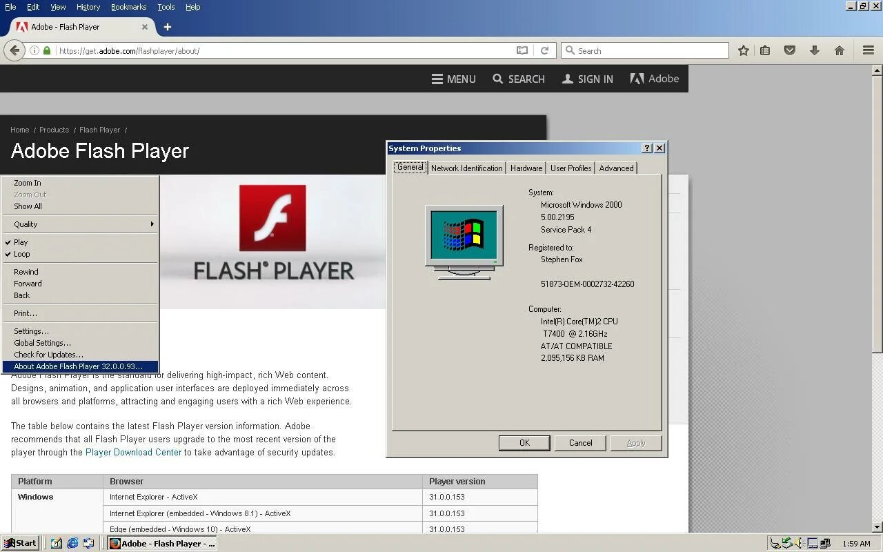 Windows XP Flash Player. Интерфейс адоб флеш плеер. Adobe ACTIVEX. Adobe Flash Player ACTIVEX Windows 10.