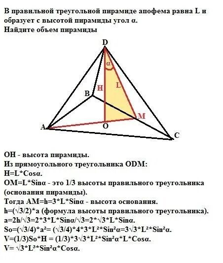 L в пирамиде