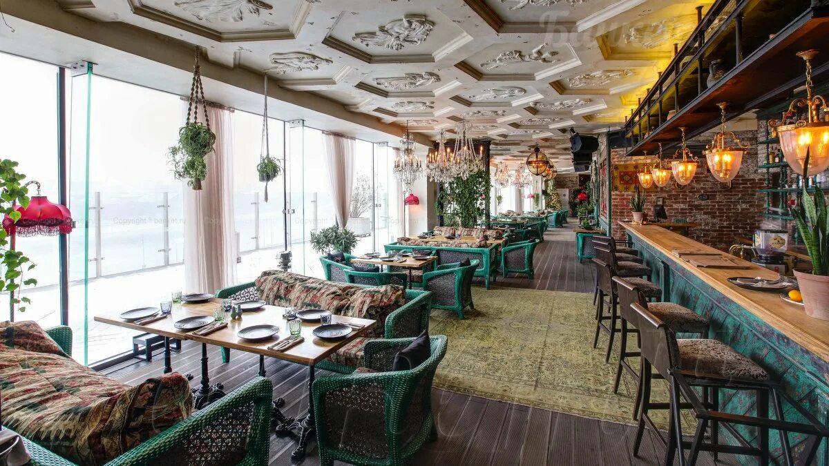 Interior Restaurant of Georgian cuisine "Kazbek"