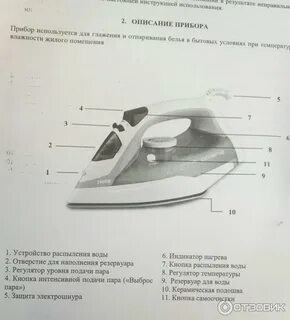 Утюг беспроводной инструкция