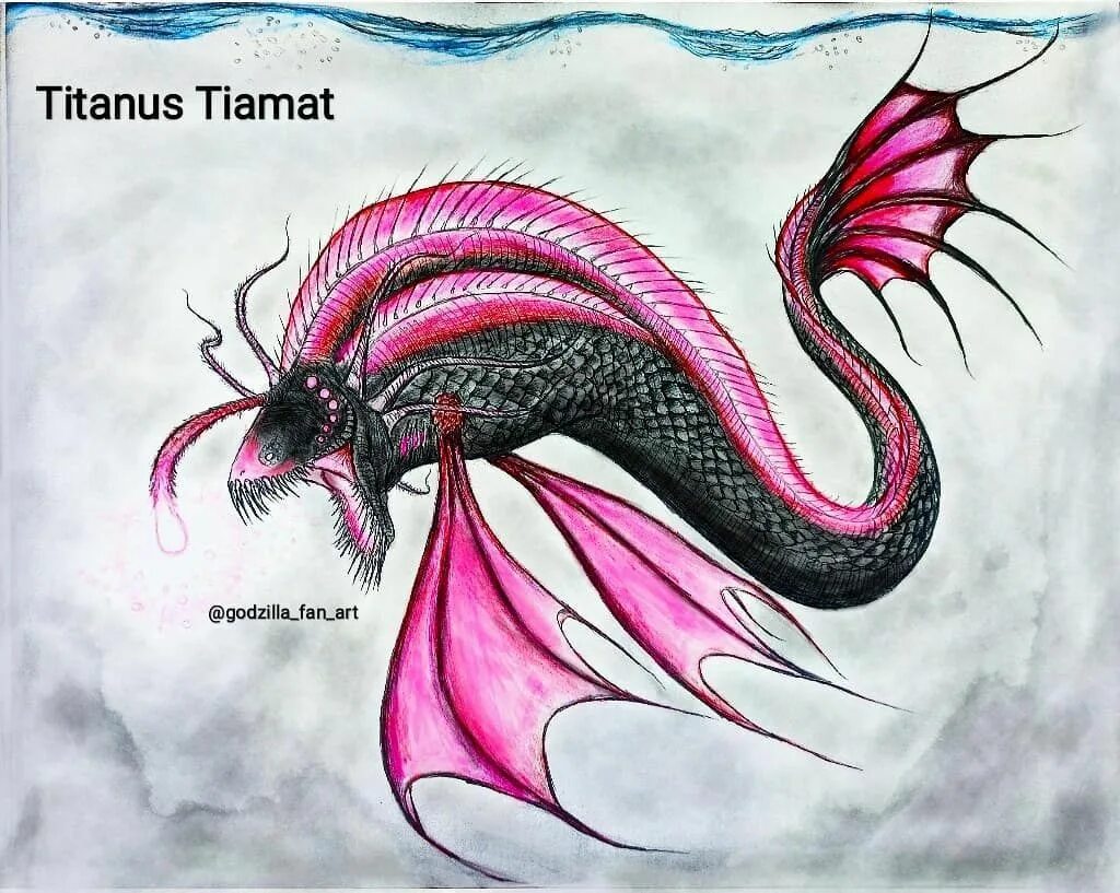 Titanus Tiamat. MONSTERVERSE Тиамат. Титан Тиамат Годзилла. Titanus Tiamat Art. Тиамат годзилла