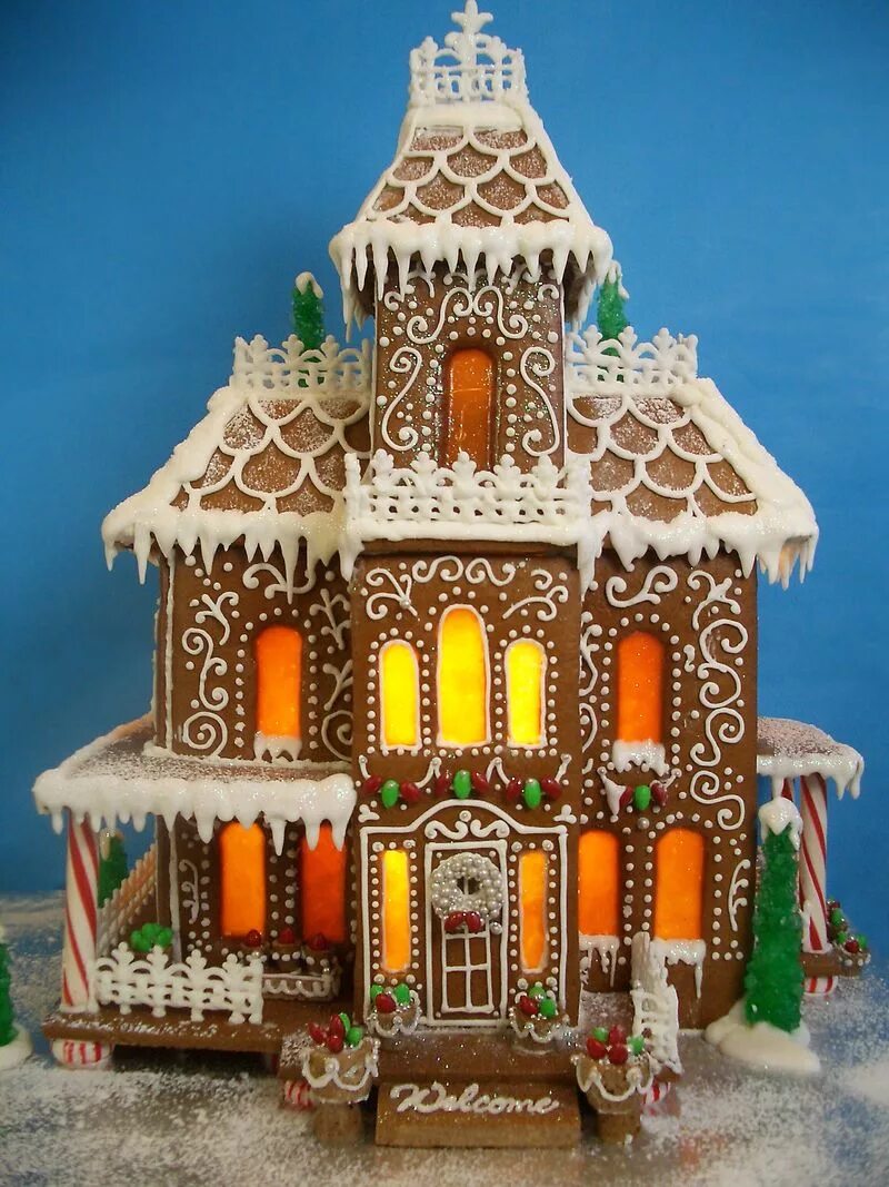 Пряничный домик Gingerbread House. Anna&#039;s Пряничный домик Gingerbread House. Пряничный Терем Деда Мороза. Рождественский Пряничный дворец