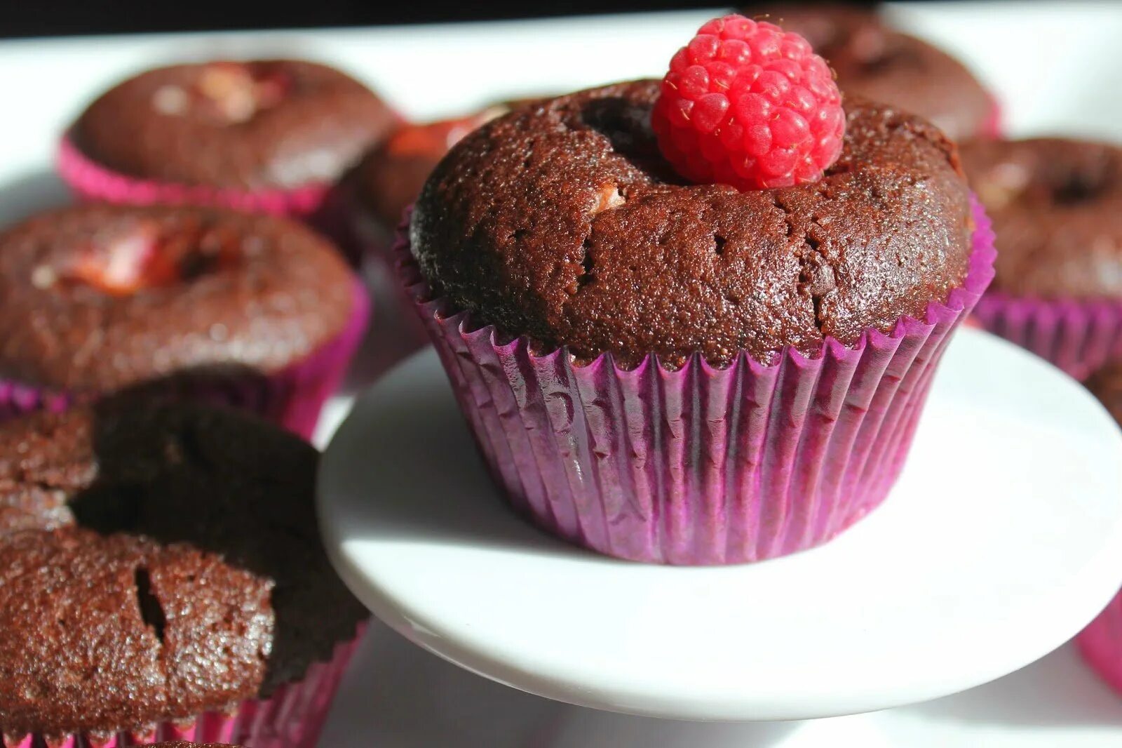 Chocolate Muffins on a White Rustic Wooden Table Stock Photo - Image of rustic, 
