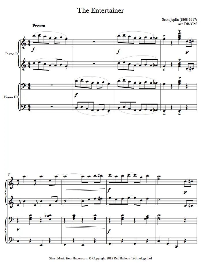 Piano duet notes