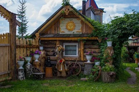 Русский деревенский двор
