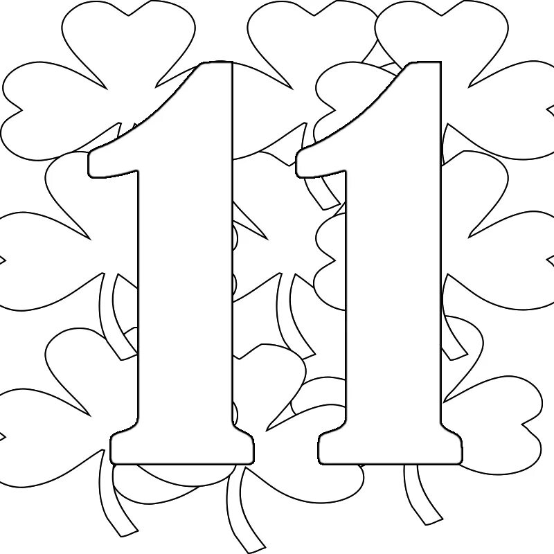 Number 11 Printable