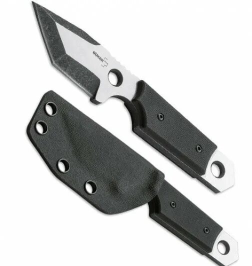 Шейный нож Boker. Нож скрытого ношения с фиксированным клинком Boker. Boker Plus Tantodashi. Ножи Boker с фиксированным клинком. Нож скрытого ношения купить